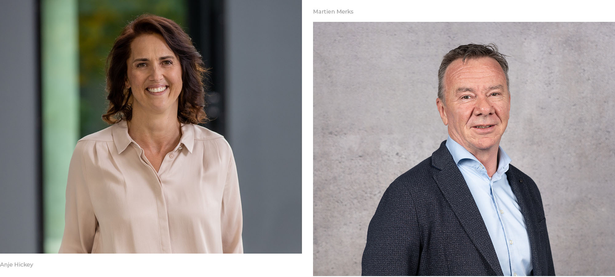 Fellowmind appoints Anje Hickey and Martien Merks_hero.jpg Portrait of Anje Hickey and Martien Merks