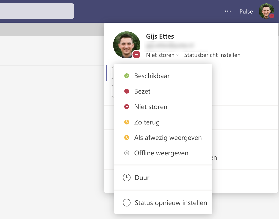 microsoft teams niet storen.png microsoft teams niet storen